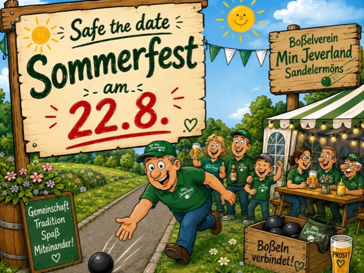 Sommerfest am 22. August beim Boßelverein Min Jeverland