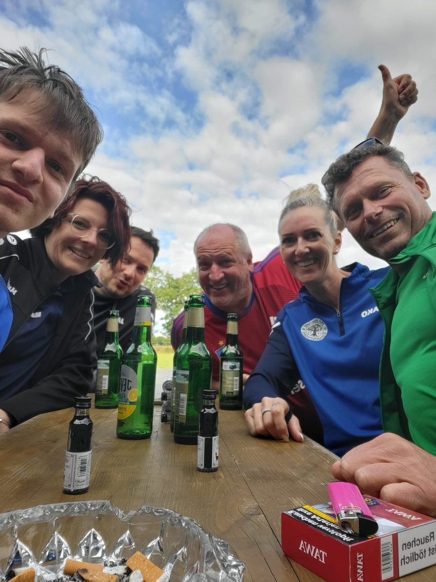 Gute Stimmung im Team bei den Stadtmeisterschaften